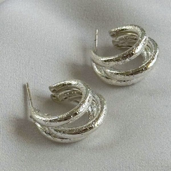 گوشواره مینیمال 3 حلقه