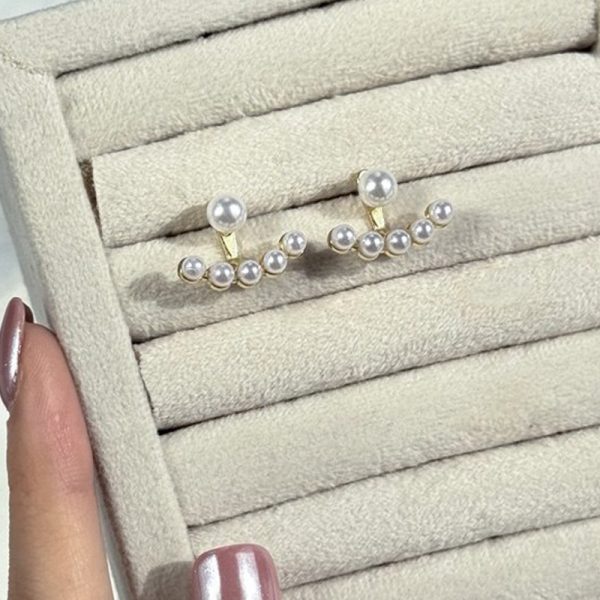 گوشواره لنگری میخ مروارید