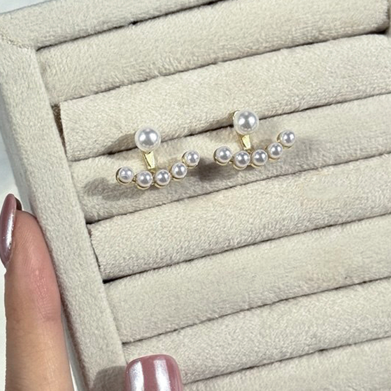 گوشواره لنگری میخ مروارید